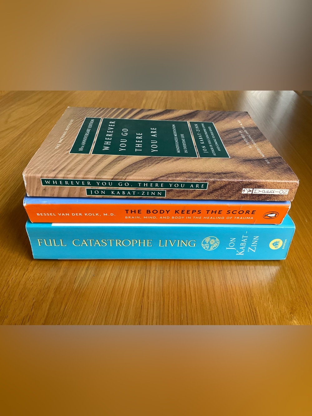 Three Meditation & Mindfulness Books - Jon Kabat-Zinn and Bessel Van Der Kolk